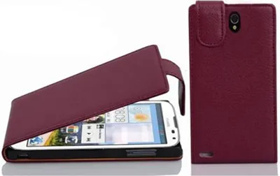 Produktbild von Cadorabo Schutzhülle für Huawei ASCEND G610 Hülle in Lila Flip Etui Handyhülle Case Cover Kunstleder