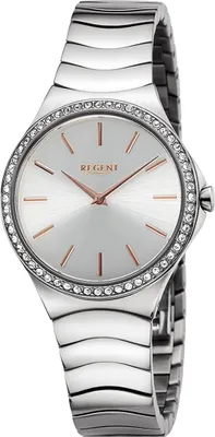 Produktbild von Regent Damen Uhr Metall Armbanduhr Metallarmband Analog silber D2UR2252811