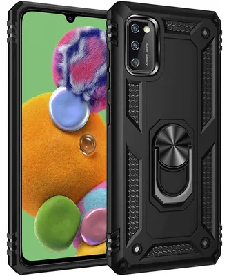 Produktbild von Silikon TPU Slim Case mit 360° Ring Ständer Schutzhülle Kickstand Handyhülle Magnetische für iPhone 12 Mini Schwarz