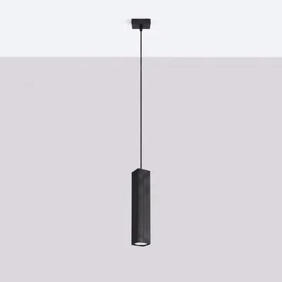 Produktbild von Pendelleuchte RAYO 1 schwarz 1xGU10 10W Aluminium 118x8x8cm Sollux Lighting