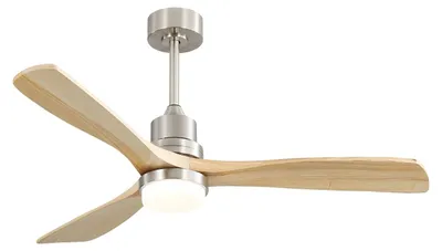 Image de Ventilateur de plafond, télécommande, économe en énergie, nickel, 30 W, 220 V