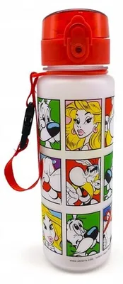 Zdjęcie produktu dla Butelka na wodę dla dzieci 600ml - Asterix, Obelix, Idefix (Dogmatix)