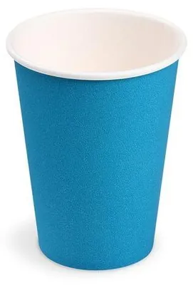 Produktbild von 40x Getränkebecher Party/Pappbecher hellblau 240ml Ø 74mm