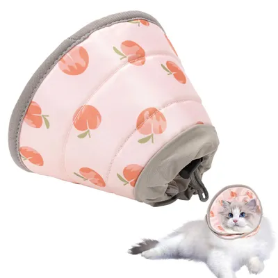 Produktbild von Halsband für Katzen, verhindert das Lecken von Wunden (Rosa, Größe S)