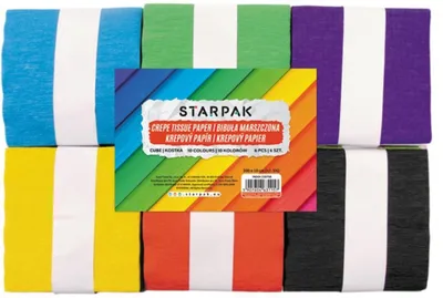 Obrázek produktu pro Starpak Kretonový krepový papír 10x200cm 6 listů