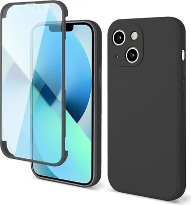 Produktbild von König Design Hülle kompatibel mit Apple iPhone 14 Plus Kunststoff Full Cover Handyhülle - Case Schwarz