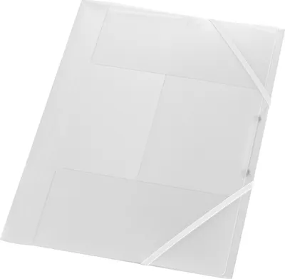 Produktbild von Gummizugmappe A4 PP farblos transluzent Packung mit 10 Stück