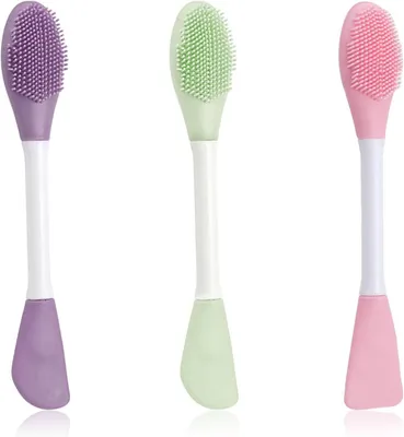 Produktbild von Maskenpinsel 3 Stück, Silikon, flexible Applikatoren, für Gesichtsmasken