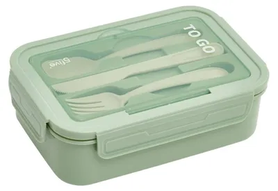 Produktbild von Rechteckige Lunchbox, 1,2 l, grün