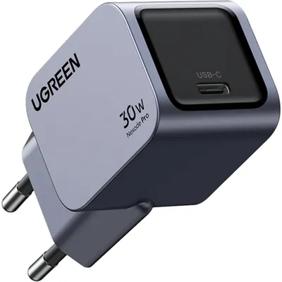 Image de Chargeur mural Ugreen Nexode Pro 30W, Usb-C (Gris)