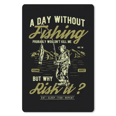 Produktbild von MuchoWow® Mauspad Mousepad Fisch - Berg - Jahrgang 40x60 cm - Mousepads - Maus Mat - Pad - Mausunterlage - Schreibtisch Accesoire