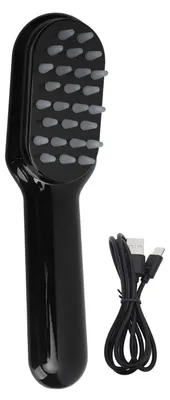 Obrázok produktu pre Laserový hrebeň, elektrický masážny prístroj na pokožku hlavy s 10 rýchlosťami, vibráciami, USB nabíjaním, na rast vlasov, uvoľnenie stresu, červený, modrý