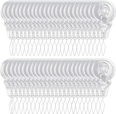 Produktbild von 50 Stücke Einfädelhilfe,Nadeleinfädler,Einfädelhilfe für Nähnadeln,Einfädelhilfe Nähmaschine,Einfädler für Nadeln,Nadeleinfädler für Nähmaschinen,Aluminiummaterial,für Nähen,Sticken (Silber)