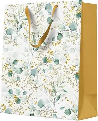 Zdjęcie produktu dla Torba prezentowa z motywem eukaliptusa 26 x 33 x 13 cm