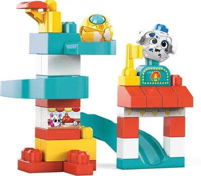 Immagine prodotto di Mega Bloks GKX70 Parco dei divertimenti con grandi blocchi da costruzione e scivoli
