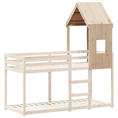 Obrázok produktu pre vidaXL Strieška na detskú postieľku 60x89x134,5 cm z masívneho borovicového dreva