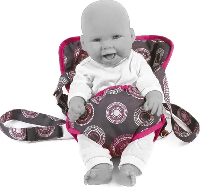 Produktbild von Bayer Chic 2000 Puppen-Tragegurt  Dessin Hot Pink Pearls 782 87