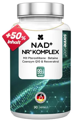 Produktbild von Sonnesee NAD+ NR Komplex mit Nicotinamid Ribosid, 90 Kapseln