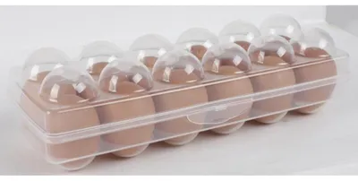Image de 15 boîtes à œufs pour 12 œufs chacune Set Boîte à œufs de poule conserver avec couvercle