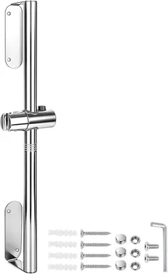 Immagine prodotto di Asta per doccia in acciaio inossidabile, 60 cm, regolabile, per il bagno
