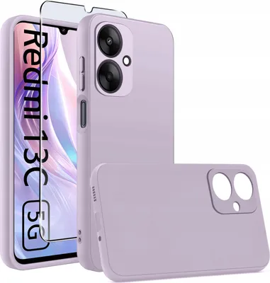 Immagine prodotto di Custodia in silicone opaco per Xiaomi Redmi 13C 5G + vetro protettivo 9H