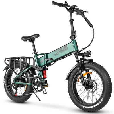 Produktbild von 20 ZOLL Elektrofahrrad E-BIKE 15AH Klapprad Fatbike Mountabike 120KM Faltrad Pedelecfür Erwachsene 150 - 180 cm 7 Gang Klappräder Aluminium Grün