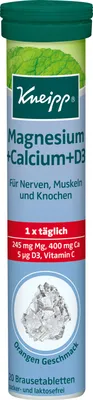 Produktbild von Kneipp | Magnesium + Calcium + D3 | 20 Brausetabletten