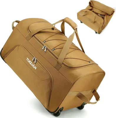 Produktbild von Große Faltbare Reisetasche mit Rollen - 110L Handgepäck für Reisen und Camping