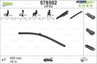 Zdjęcie produktu dla Pióro Wycieraczki 400Mm Hf40 Hydroconnect Przód