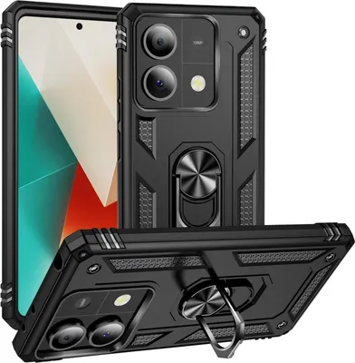 Obrázok produktu pre Armor Shield puzdro na mobilný telefón pre Xiaomi Redmi Note 13 5G Cover Ultra Hybrid Case puzdro na mobilný telefón, čierne