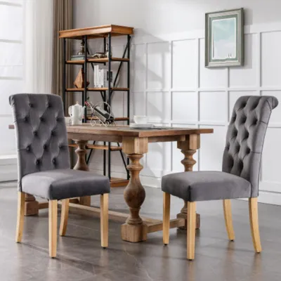 Produktbild von Esszimmerstühle 2er Set mit,Schlafzimmerstuhl Küchenstuhl Wohnzimmer Lounge Freizeitstuhl
