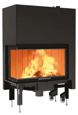 Produktbild von Edilkamin Kamineinsatz Windo2 75R | Tür rechts, Eckscheibe links | 13,2 kW