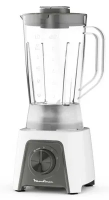 Obrázek produktu pro Moulinex LM2C01, Stojací mixér, 1,5 l, Pulzní spínač, Drcení ledu, 450 W, Bílá