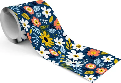 Produktbild von Muralo Selbstklebende Bordüre Tapetenbordüre Wandbordüre bunte BLUMEN Blätter Natur