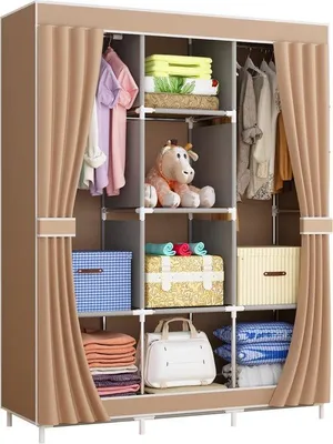 Produktbild von Famanu Kleiderschrank - Garderobenschrank 128 x 45 x 170 cm