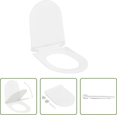 Produktbild von The Living Store Toilettensitz mit Absenkautomatik und Quick-Release-Design Weiß