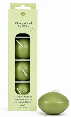 Obrázek produktu pro ARÔME Plovoucí svíčky, zelené