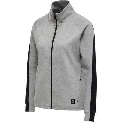 Produktbild von hummel hmlESSI Sweatjacke Damen grey melange XS