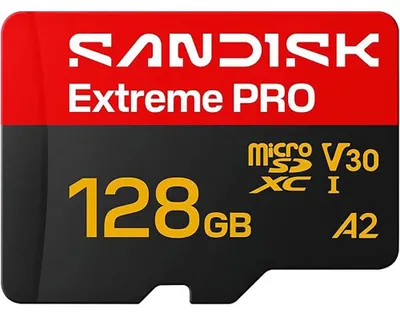 Produktbild von SanDisk Extreme PRO - Flash-Speicherkarte (SD-Adapter inbegriffen) - 128 GB - A2 / Video Class V30 / UHS-I U3 - microSDXC UHS-I