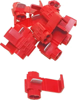 Produktbild von baytronic 10x Schnellverbinder / Spannungsdieb rot