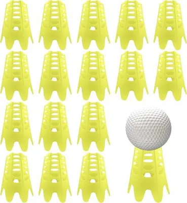 Immagine prodotto di Tee da golf gialli per l'allenamento, 16 pezzi