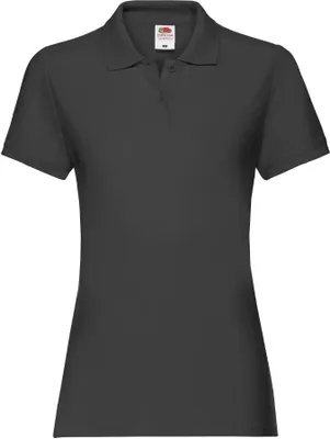 Produktbild von Poloshirt für Damen Lady-Fit Premium Polo - Schwarz, XXL