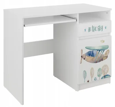 Productafbeelding van Houten Kinderbureau met Vliegtuig Design