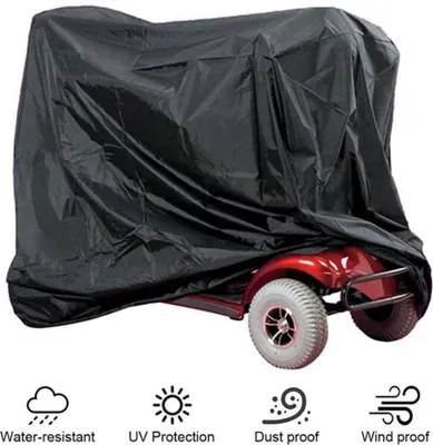 Produktbild von Scooterabdeckung Schutzhaube Abdeckhaube Elektromobil Scootergarage Schutzplane 190*71*117cm