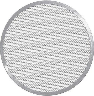 Produktbild von Famanu Pizzanetz 36 cm - für Pizza und Flammkuchen, spülmaschinenfest, Aluminium