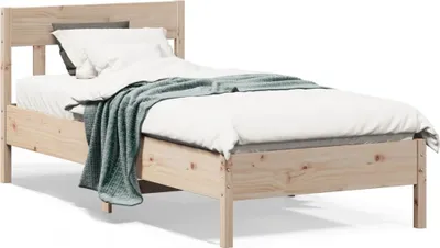 Produktbild von CLORIS Massivholzbett mit Kopfteil - 75x190 cm Kiefer - Klassische Betten LL0000254918