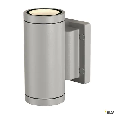 Immagine prodotto di SLV New Myra Wall Up &amp; Down 233114 Outdoor wall light HV halogen GU10 70 W Silver-grey