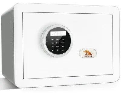 Elektronische Sicherheits-Kluis 34 L, Stahl, weiß, mit Ziffernschloss