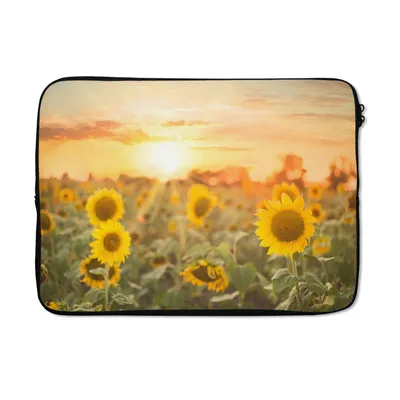 Produktbild von MuchoWow® Laptop Hülle 14 ZollSonnenblume - Sonne - Blumen Laptoptasche - Laptoptasche - Stoßsicher - Schutzhaube