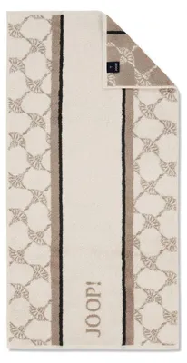 Produktbild von Handtuch - 50 x 100 cm - Beige - Braun - Baumwolle - mit Logo